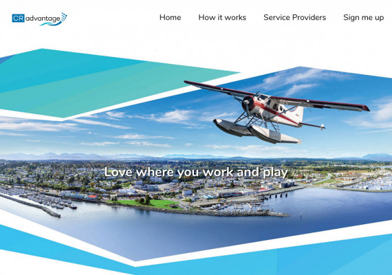 Thumbnail screenshot of CRadvantage - City of Campbell River website home page.